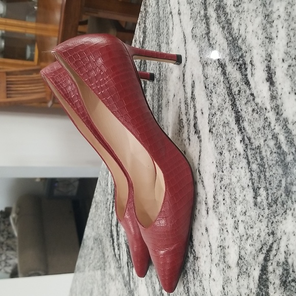 Stuart weitzman red croc heels - Picture 13 of 13